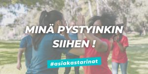 Onnistumisen tunteita kun minäpystyvyys on parantunut henkilökohtaisessa valmennuksessa.
